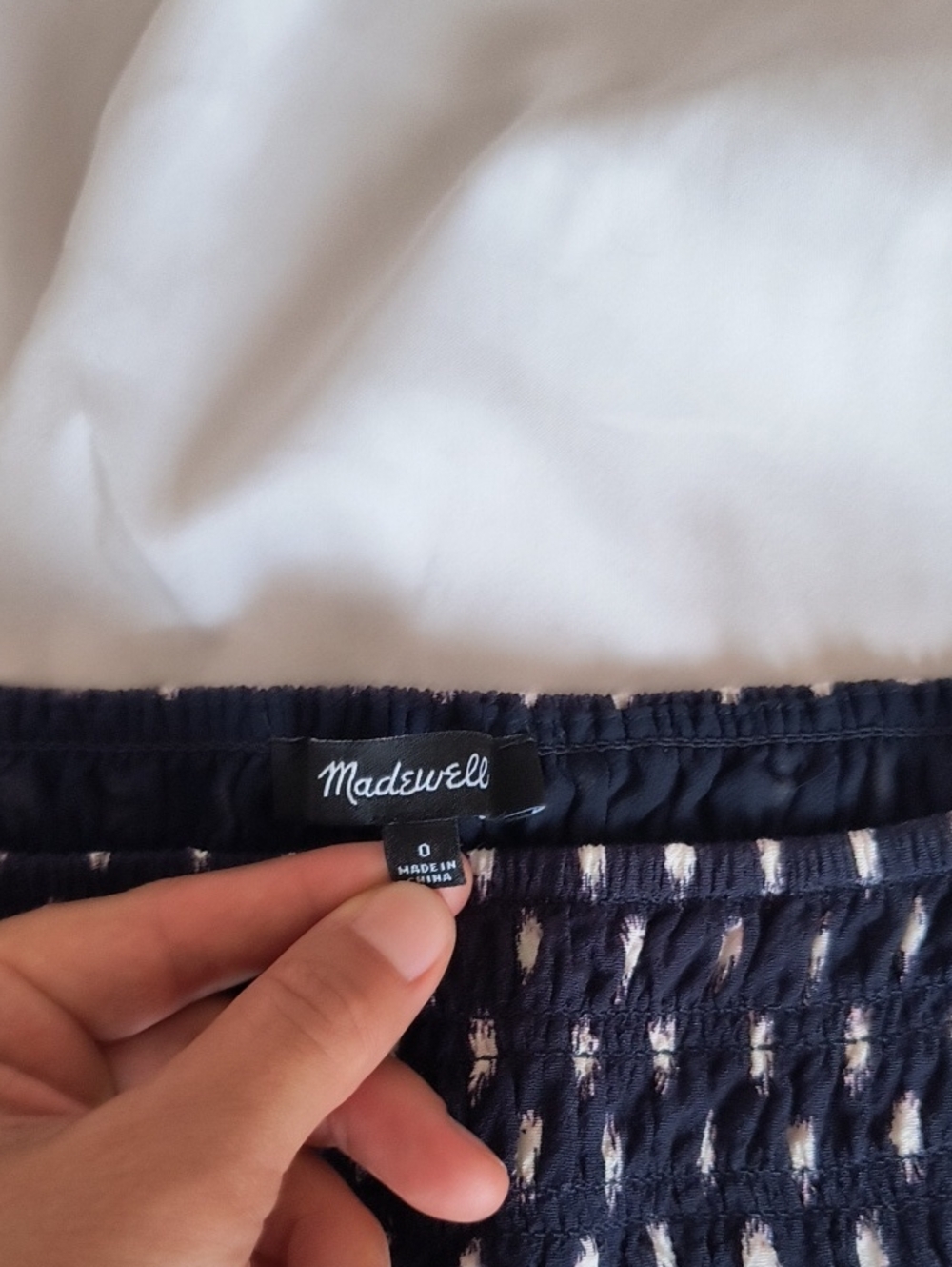 Madewell Smocked-waist Midi Skirt In Shibori Dot Print - Picture 2 of 5